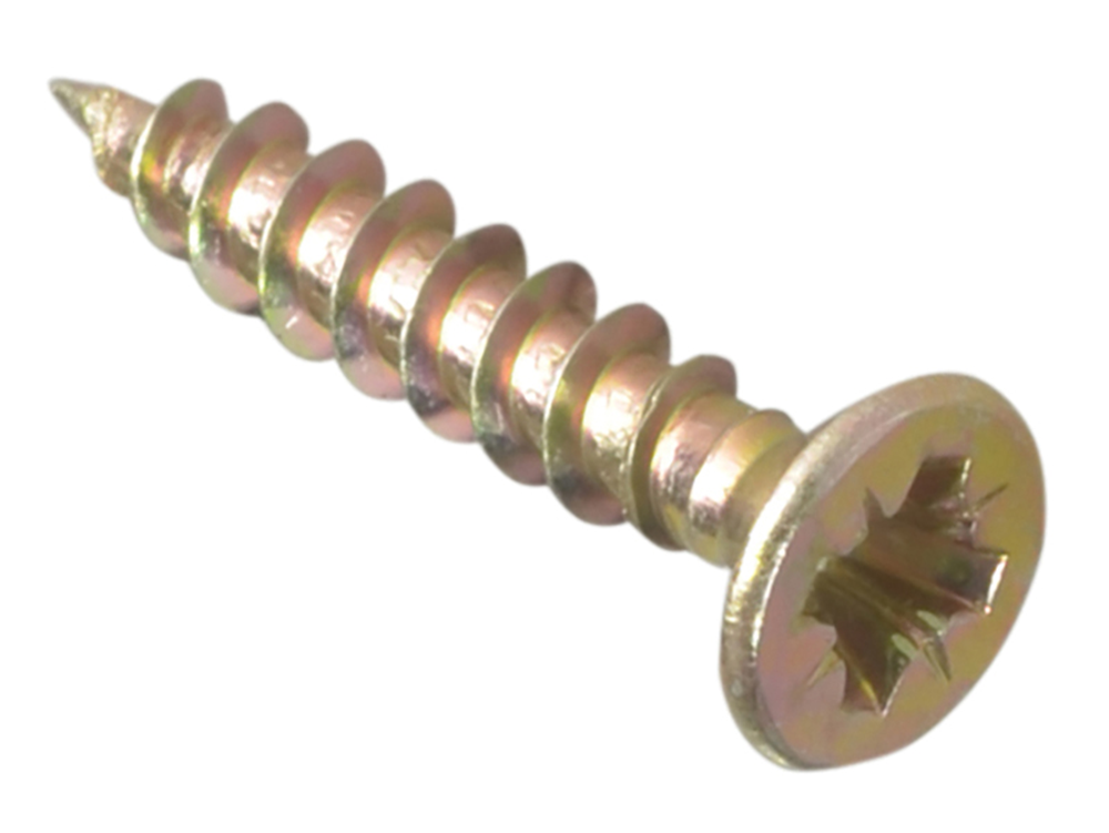 ForgeFix FORMPS3525Y Multi-Purpose Pozi Compatible Screw CSK ST ZYP 3.5 x 25mm Box 200 |