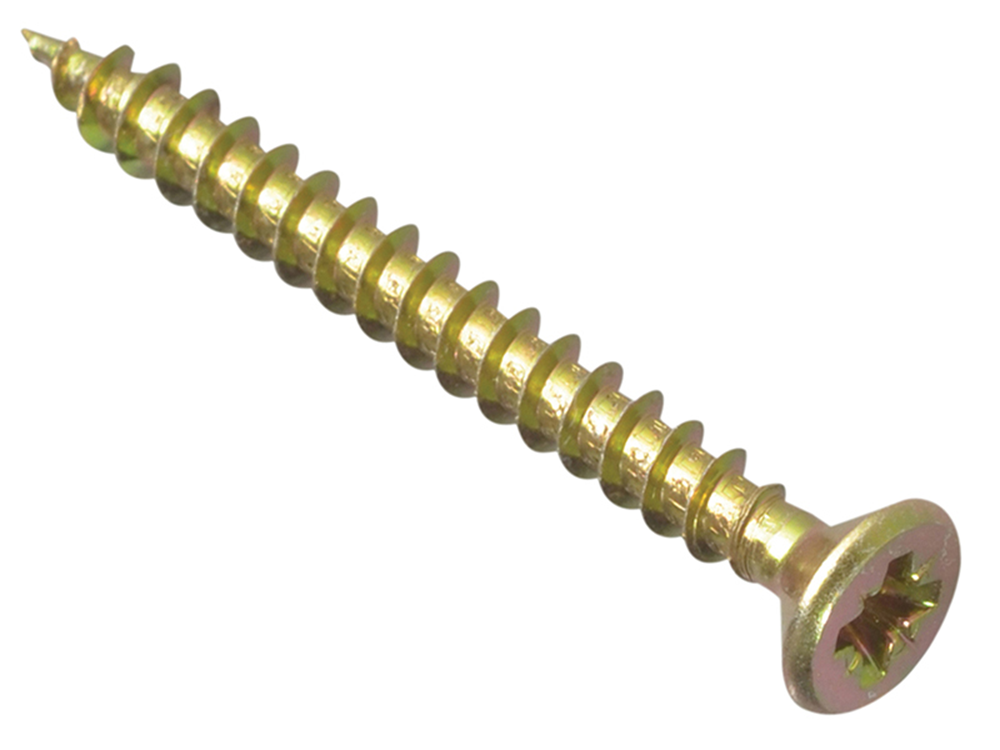 ForgeFix FORMPS445Y Multi-Purpose Pozi Compatible Screw CSK ST ZYP 4.0 x 45mm Box 200 |