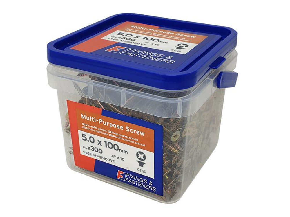ForgeFix FORMPS5100YT FORMPS5100YTMulti-Purpose Screws, Pozi, CSK, ZYP |