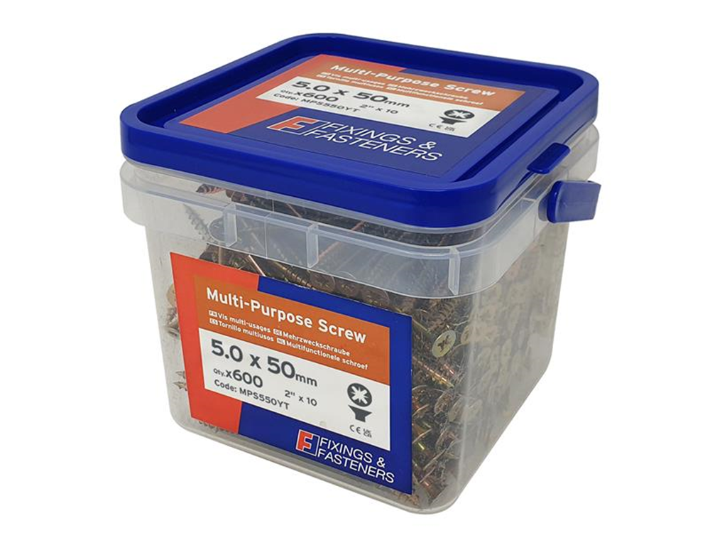 ForgeFix FORMPS550YT FORMPS550YTMulti-Purpose Screws, Pozi, CSK, ZYP |