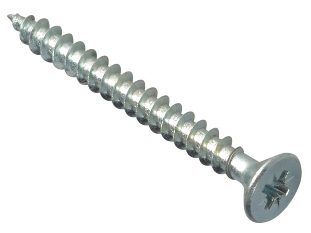 ForgeFix FORMPS550ZP Multi-Purpose Pozi Compatible Screw CSK ST ZP 5 x 50mm Box 200 |