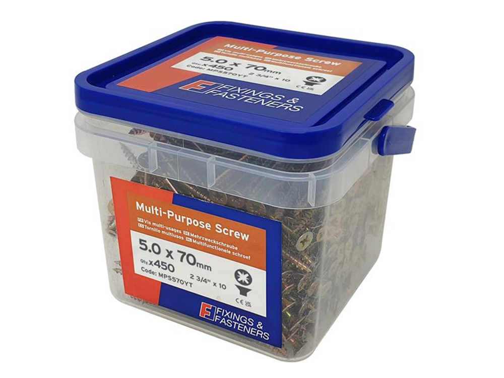 ForgeFix FORMPS570YT FORMPS570YTMulti-Purpose Screws, Pozi, CSK, ZYP |