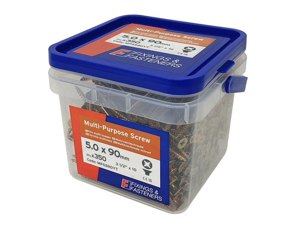 ForgeFix FORMPS590YT FORMPS590YTMulti-Purpose Screws, Pozi, CSK, ZYP |