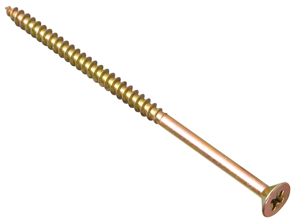 ForgeFix FORMPS6150Y Multi-Purpose Pozi Compatible Screw CSK ST ZYP 6.0 x 150mm Box 100 |
