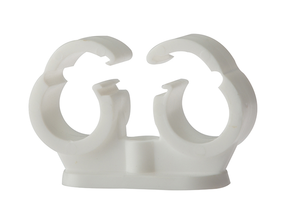 ForgeFix FORPCDC22 Pipe Clip Double Cliplock 22mm Box 50 |