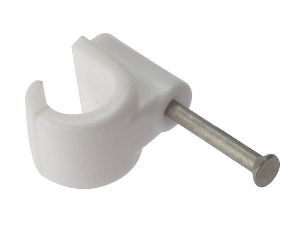 ForgeFix FORPCMN11 Pipe Clip with Masonry Nail 11mm Box 100 |