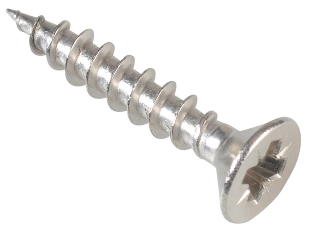 ForgeFix FORPOZI3520S Multi-Purpose Pozi Compatible Screw CSK ST S/Steel 3.5 x 20mm Box 200 |