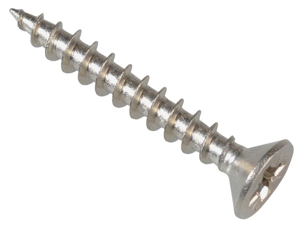 ForgeFix FORPOZI3525S Multi-Purpose Pozi Compatible Screw CSK ST S/Steel 3.5 x 25mm Box 200 |