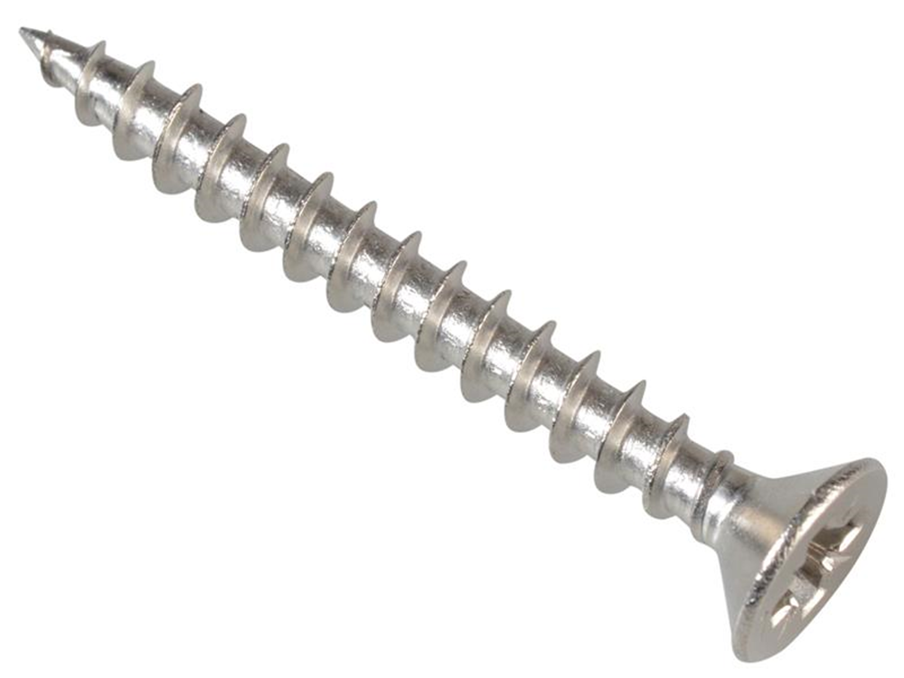 ForgeFix FORPOZI3530S Multi-Purpose Pozi Compatible Screw CSK ST S/Steel 3.5 x 30mm Box 200 |