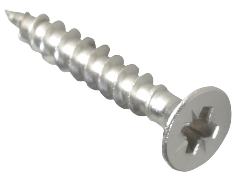ForgeFix FORPOZI425S Multi-Purpose Pozi Compatible Screw CSK ST S/Steel 4.0 x 25mm Box 200 |