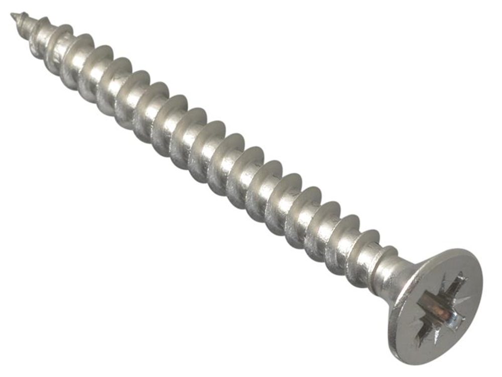 ForgeFix FORPOZI550S Multi-Purpose Pozi Compatible Screw CSK ST S/Steel 5.0 x 50mm Box 200 |
