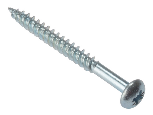 ForgeFix FORRH11210ZP General Purpose Pozi Compatible Screw Round Head TT ZP 1.1/2in x 10 Box 200 |