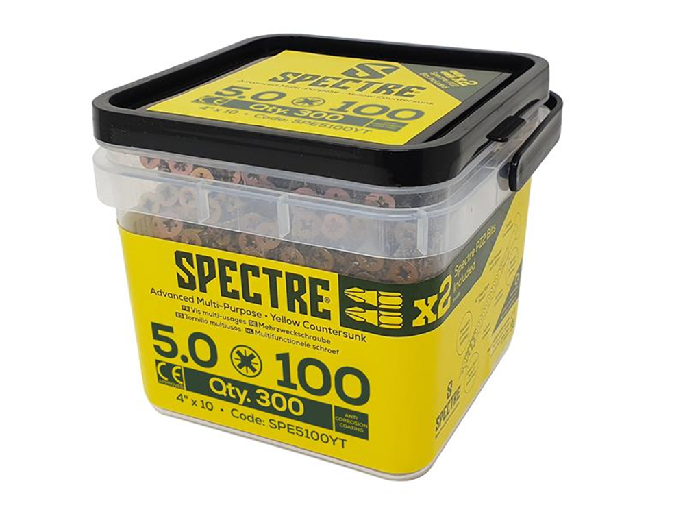 ForgeFix FORSP5100YT FORSP5100YTSpectreÔäó Screw, PZ Compatible, CSK, ZYP |