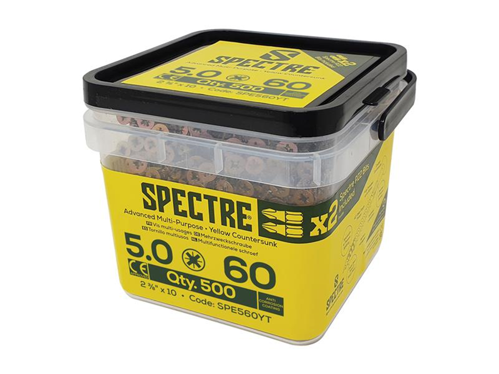ForgeFix FORSP560YT FORSP560YTSpectreÔäó Screw, PZ Compatible, CSK, ZYP |