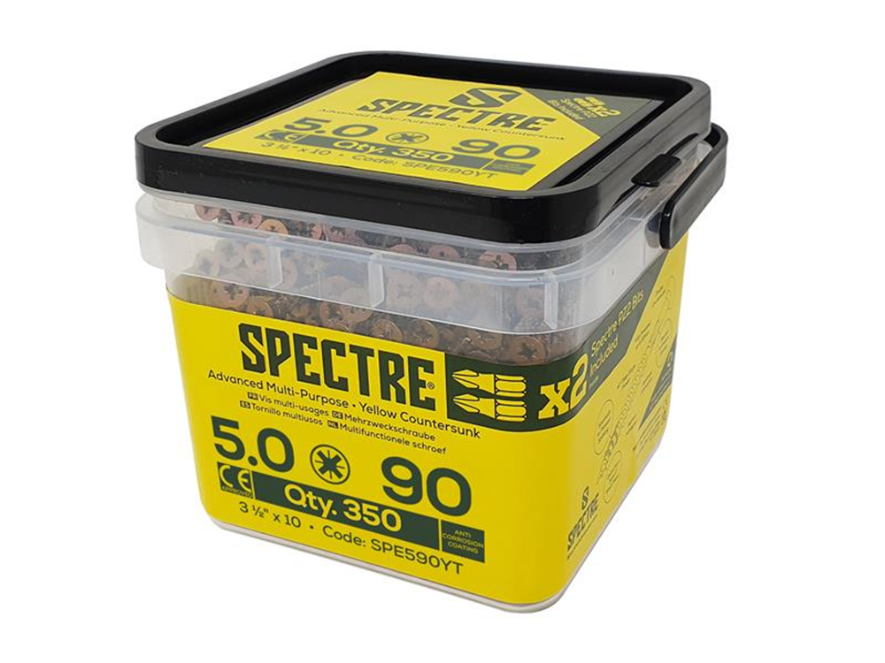 ForgeFix FORSP590YT FORSP590YTSpectreÔäó Screw, PZ Compatible, CSK, ZYP |