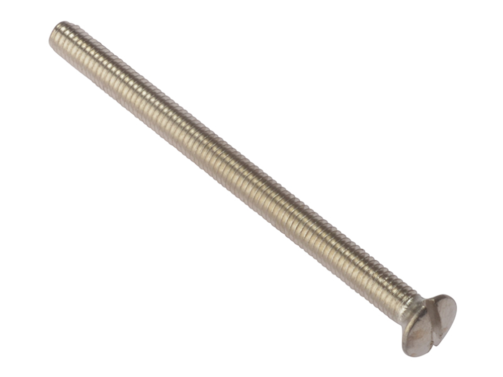 ForgeFix FORSS3550NPM Socket Screw Slotted Raised Head Nickel Plated 3.5 x 50mm Bag 100 |