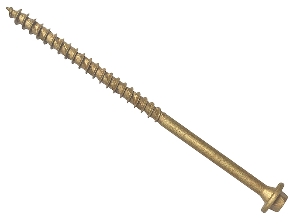ForgeFix FORTF7200T Hexagonal/TORX┬« Compatible Timber T30 Screws Tan 7x200mm Tub 50 |