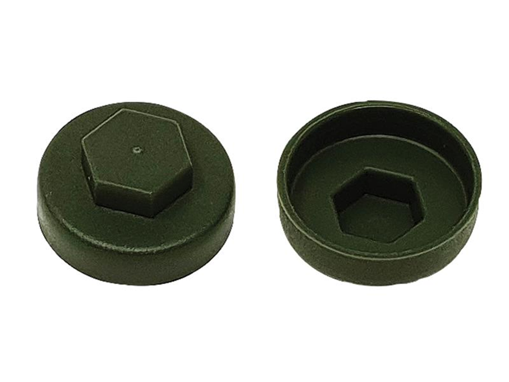 ForgeFix FORTFCC16OG TechFast Cover Cap Olive Green 16mm (Pack 100) |