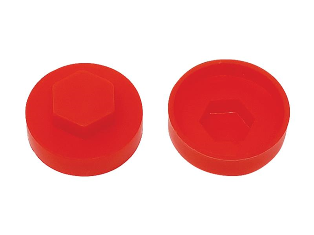 ForgeFix FORTFCC16PR TechFast Cover Cap Poppy Red 16mm (Pack 100) |