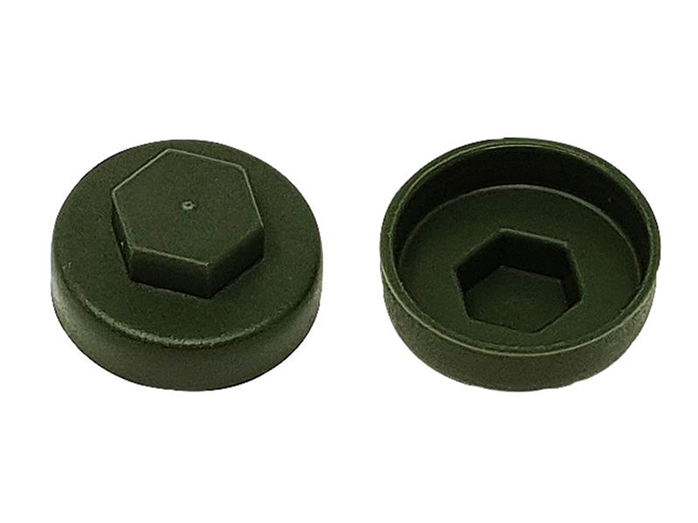 ForgeFix FORTFCC19OG TechFast Cover Cap Olive Green 19mm (Pack 100) |