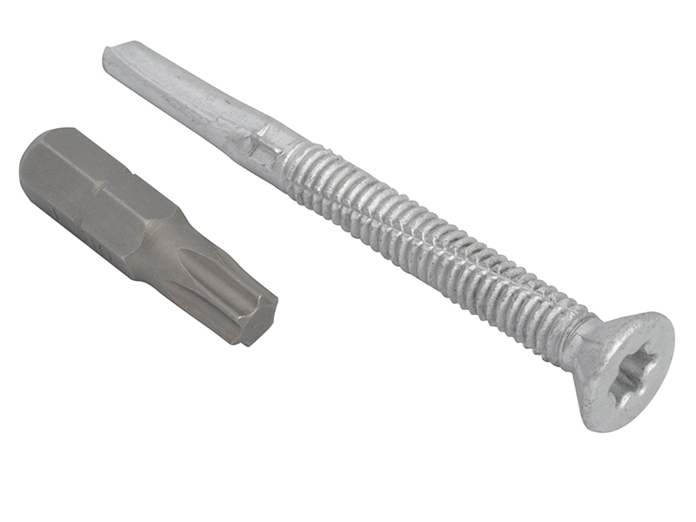 ForgeFix FORTFCH5560 TechFast Roofing Screw Timber - Steel Heavy Section 5.5 x 60mm Pack 100 |