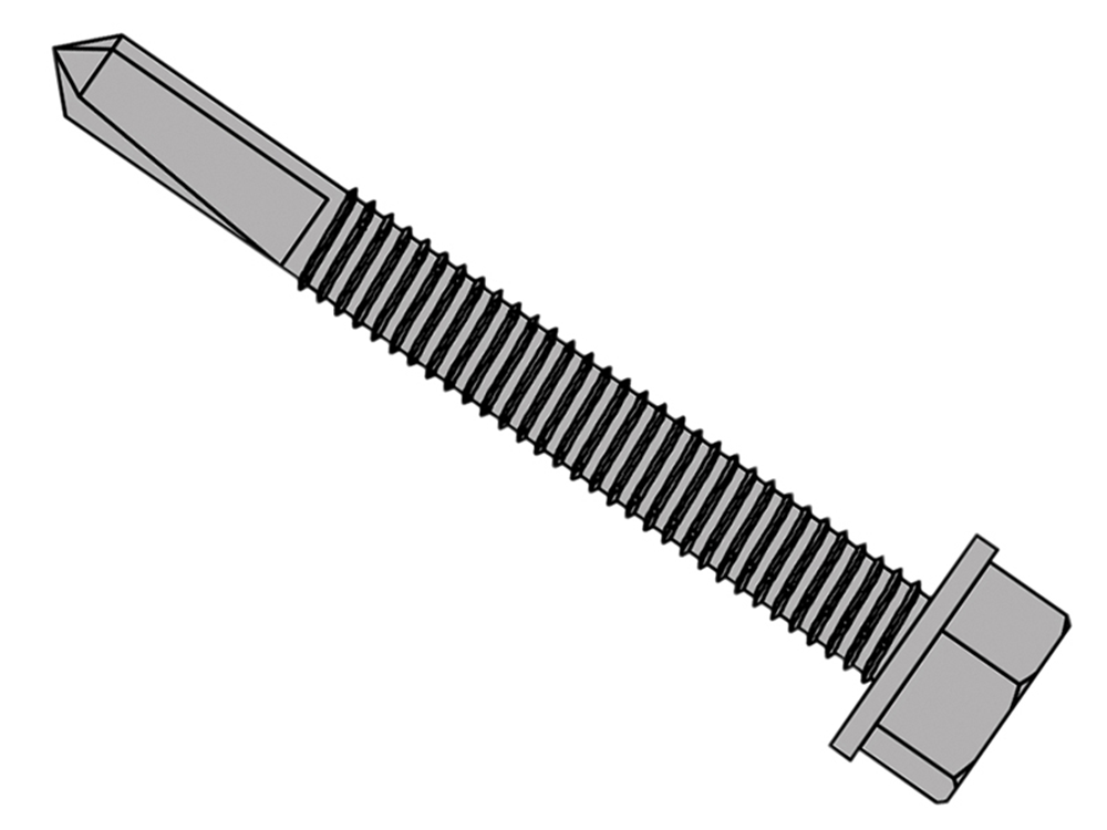 ForgeFix FORTFH55100H TechFast Roofing Sheet to Steel Hex Screw No.5 Tip 5.5 x 100mm Box 100 |