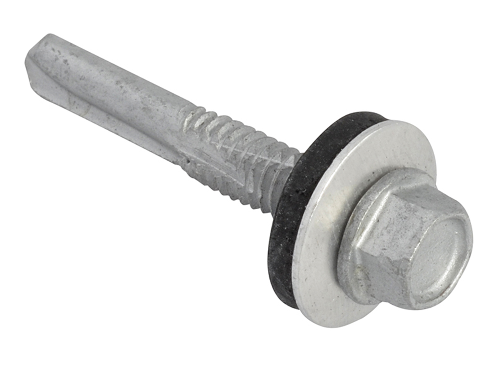 ForgeFix FORTFHH5535 TechFast Hex Head Roofing Screw Self-Drill Heavy Section 5.5 x 35mm Pack 100 |