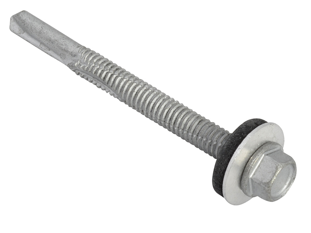 ForgeFix FORTFHH5580 TechFast Hex Head Roofing Screw Self-Drill Heavy Section 5.5 x 80mm Pack 50 |