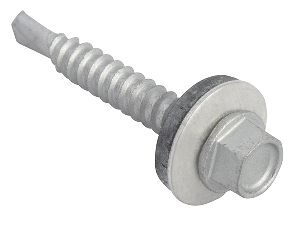 ForgeFix FORTFHL5538 TechFast Hex Head Roofing Screw Self-Drill Light Section 5.5 x 38mm Pack 100 |