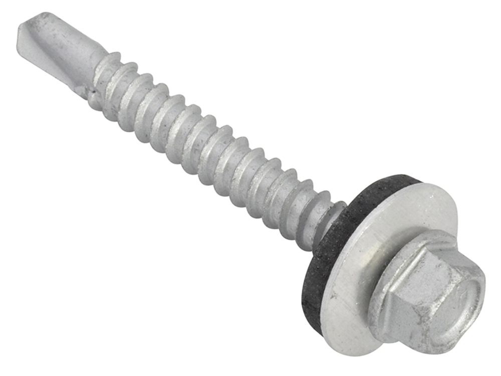 ForgeFix FORTFHL5545 TechFast Hex Head Roofing Screw Self-Drill Light Section 5.5 x 45mm Pack 100 |