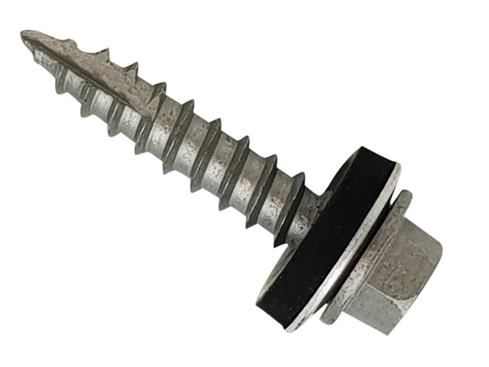 ForgeFix FORTFHWP6360 TechFast Metal Roofing to Timber Hex Screw T17 Gash Point 6.3 x 60mm Box 100 |