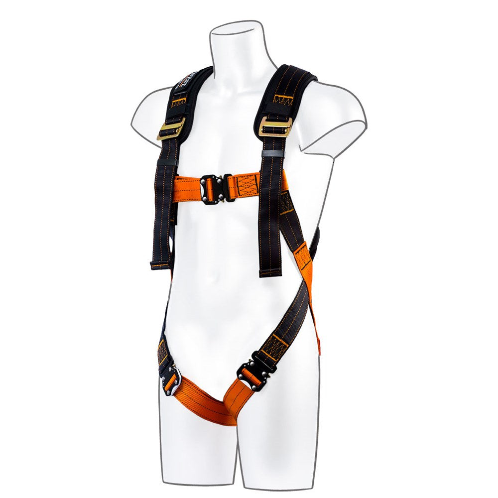 Portwest FP71K1RXL/2X -  sz XL - 2XL Portwest Ultra 1 Point Harness - Black/Orange