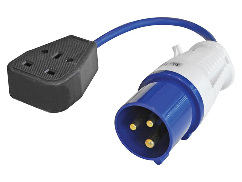 Faithfull Power Plus FPPFLYLEAD Fly Lead 240V 3-Pin Plug to 240V 3-Pin Socket & 35cm Lead |