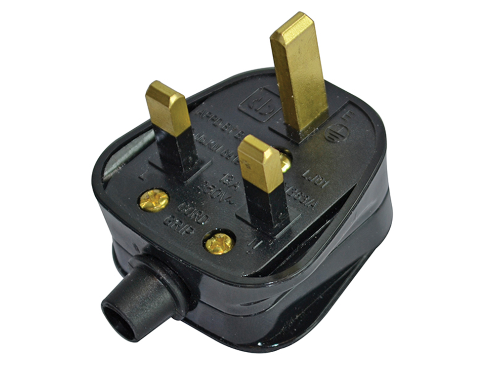 Faithfull Power Plus FPPPLUG13R Black Plug 13A |