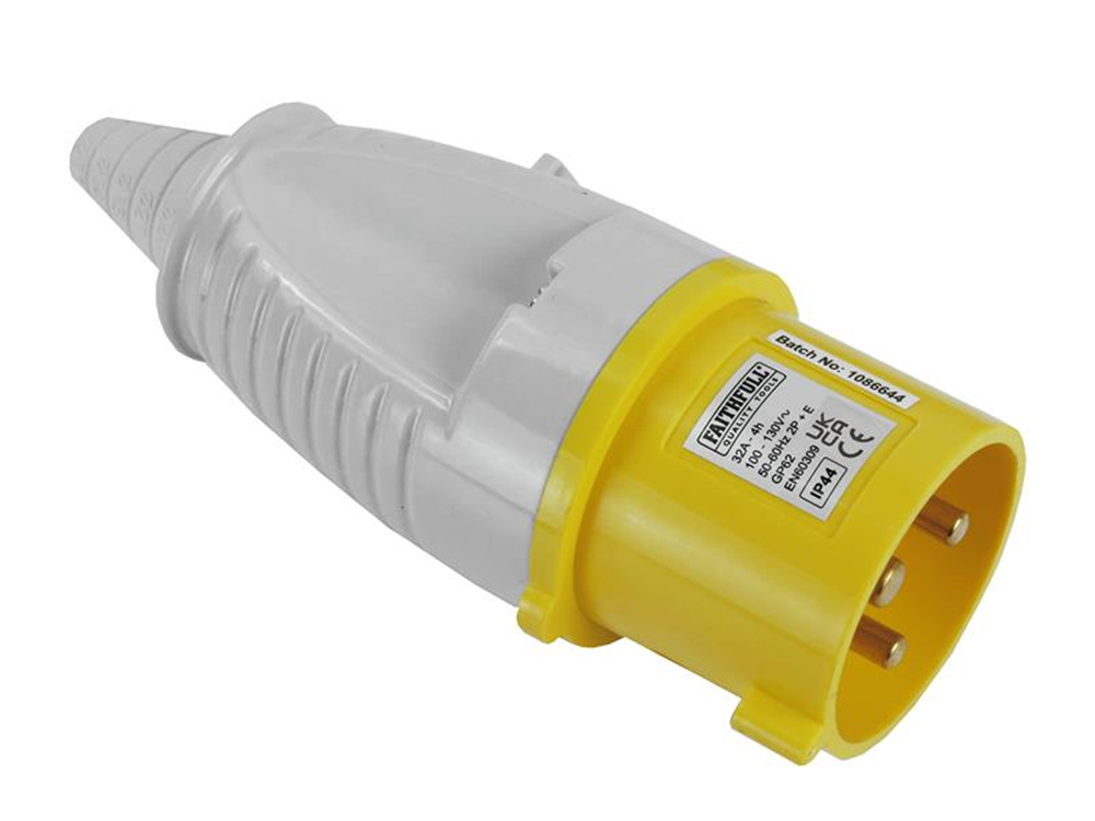 Faithfull Power Plus FPPPLUG32AMP Yellow Plug 32 amp 110V |
