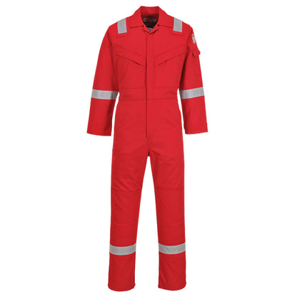 Portwest FR50 Red Sz 4XL Regular Flame Resistant Anti-Static Boiler Suit Coverall Overall