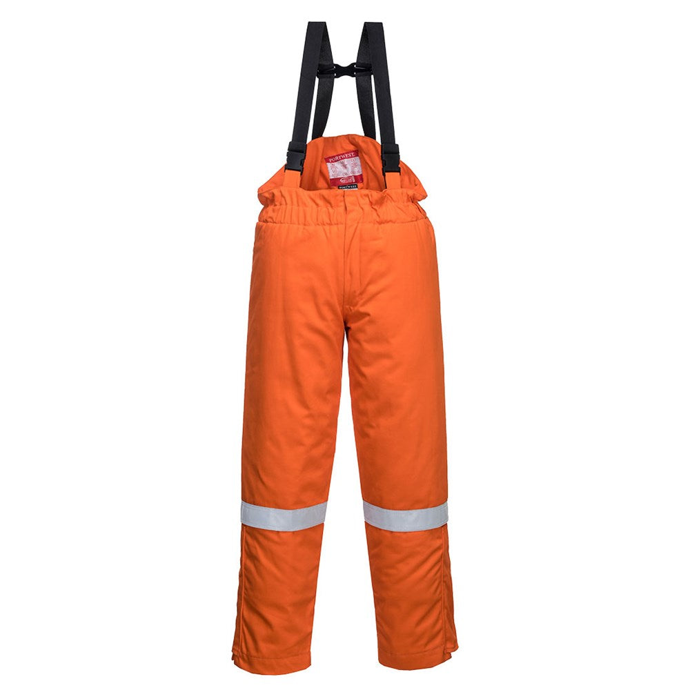 Portwest FR58ORRM -  sz M FR Anti-Static Winter Salopettes - Orange