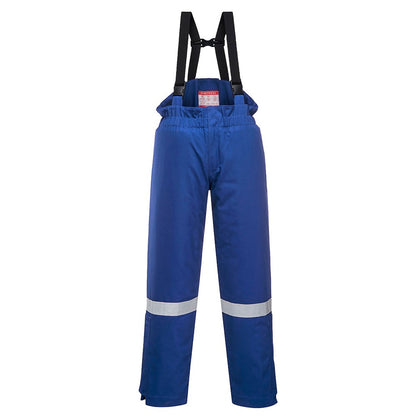 Portwest FR58RBRS -  sz S FR Anti-Static Winter Salopettes - Royal Blue