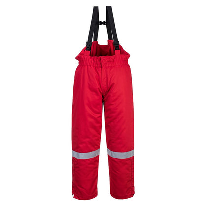 Portwest FR58RERL -  sz L FR Anti-Static Winter Salopettes - Red