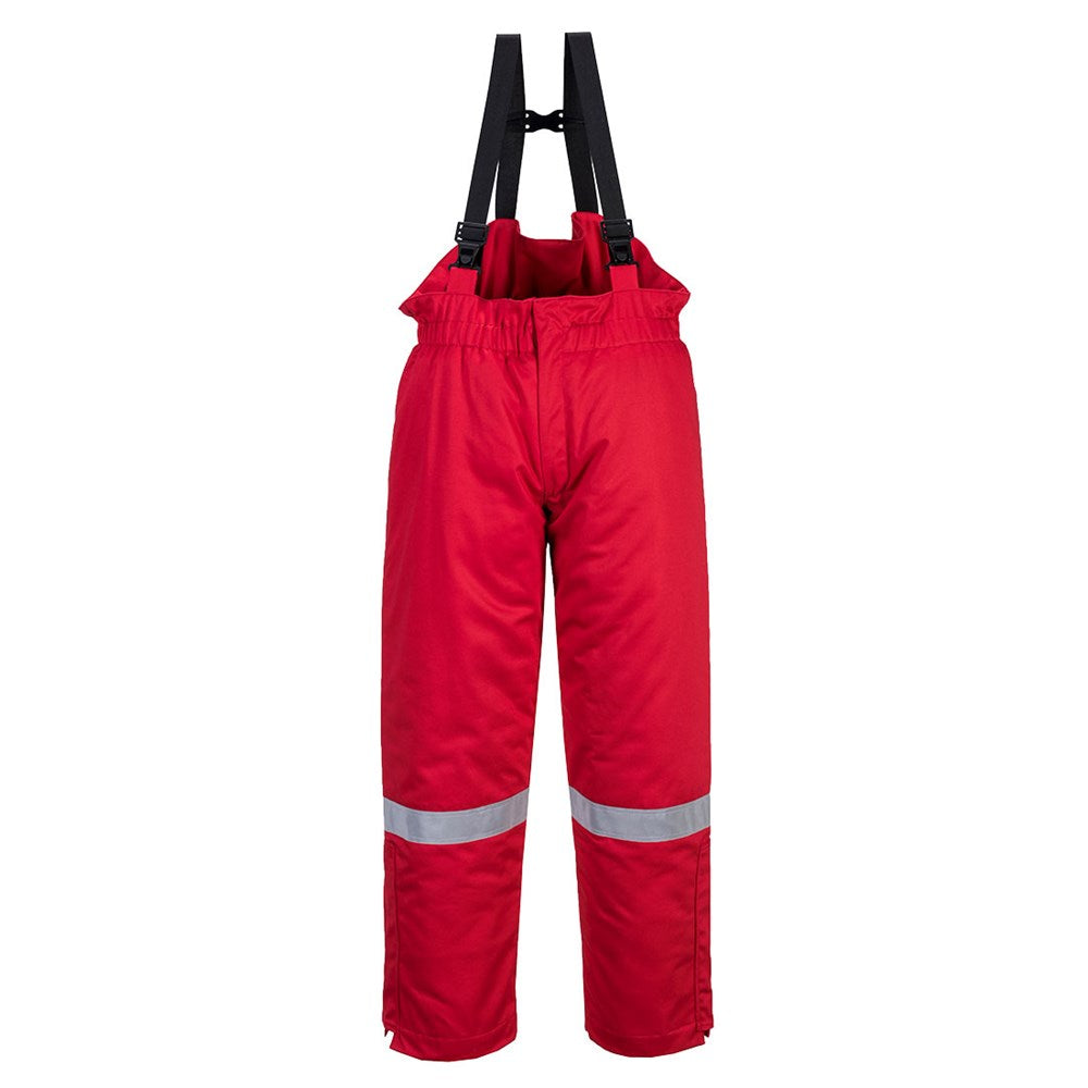 Portwest FR58RERXXL -  sz 2XL FR Anti-Static Winter Salopettes - Red