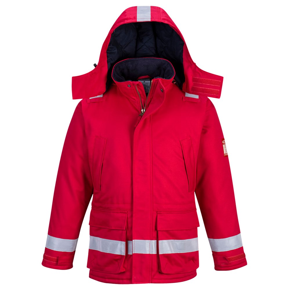 Portwest FR59RERXXL -  sz 2XL FR Anti-Static Winter Jacket - Red