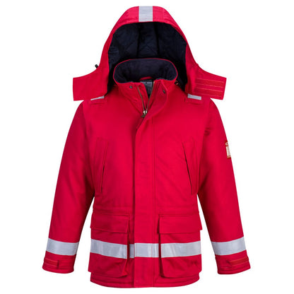 Portwest FR59RERXL -  sz XL FR Anti-Static Winter Jacket - Red