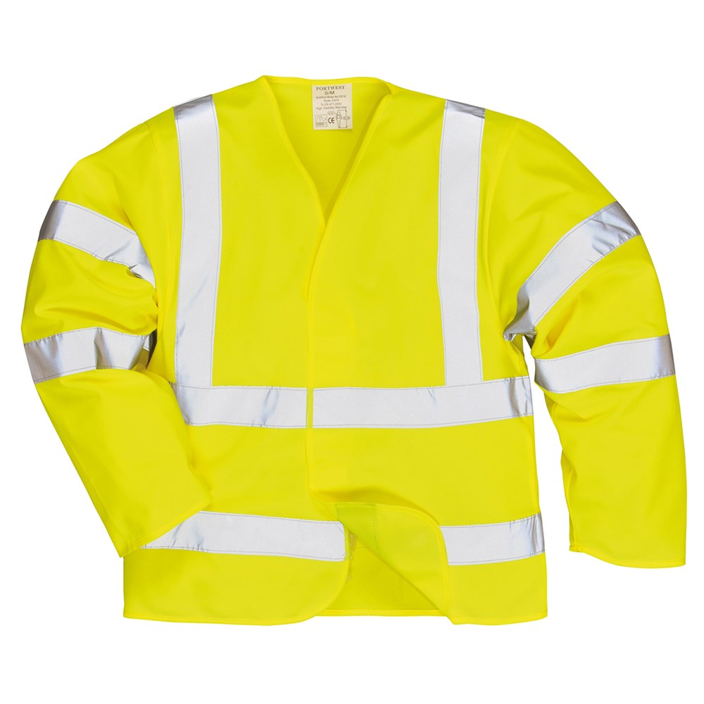Portwest FR73YERXX/3X -  sz 2XL - 3XL Hi-Vis Jacket Flame Resistant - Yellow