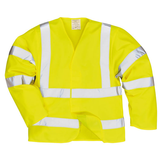 Portwest FR73YERXX/3X -  sz 2XL - 3XL Hi-Vis Jacket Flame Resistant - Yellow
