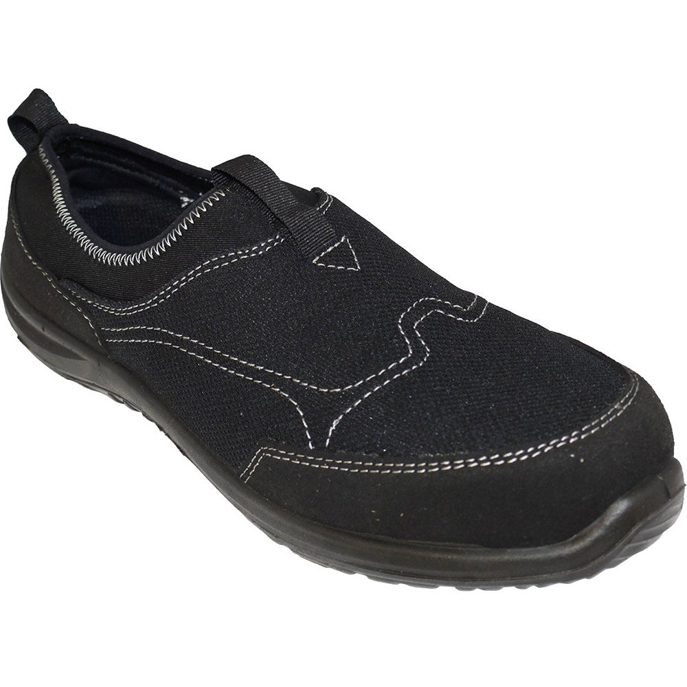 Portwest FT54BKR42 -  sz 42 Steelite Tegid Slip On Trainer S1P - Black