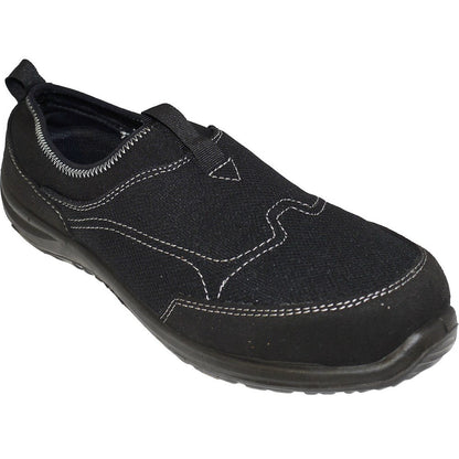 Portwest FT54BKR38 -  sz 38 Steelite Tegid Slip On Trainer S1P - Black