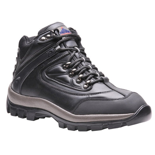 Portwest FW30BKR39 -  sz 39 Steelite Mid Cut Trainer SB HRO - Black