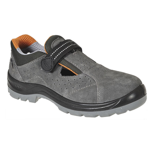 Portwest FW42 - Grey Sz UK 10 Steelite Obra Sandal S1 Safety Shoe PPE