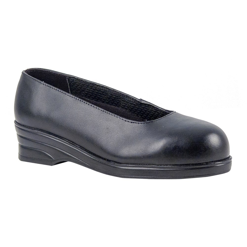 Portwest FW49BKR40 -  sz 40 Steelite Ladies Court Shoe S1 - Black
