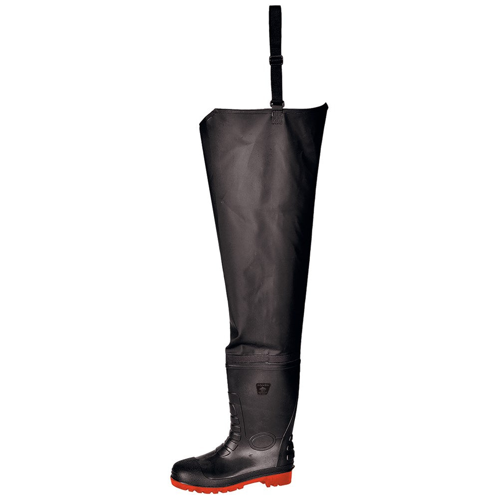 Portwest FW71BKR39 -  sz 39 Safety Waist Wader S5 - Black